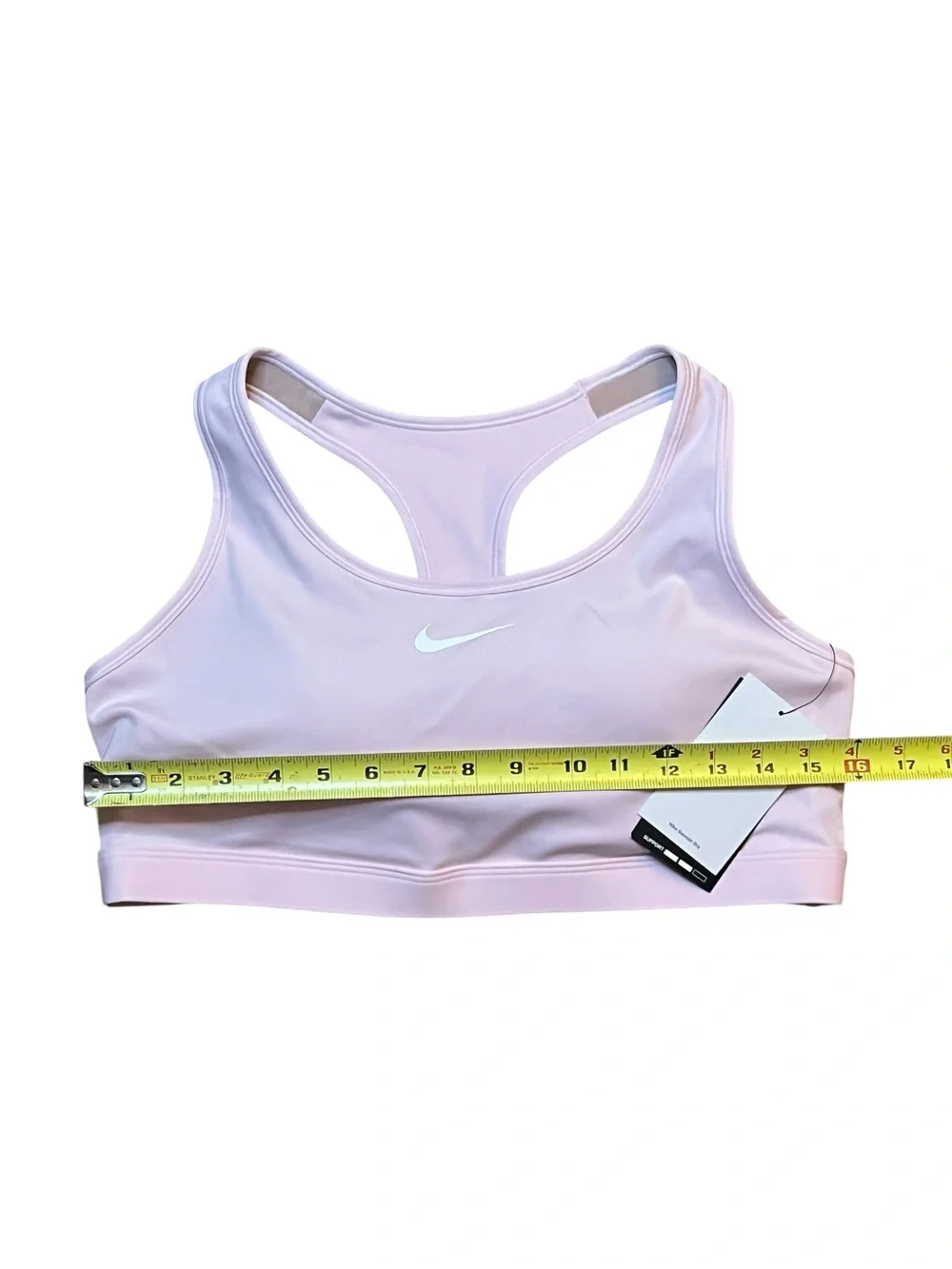 Nike Women’s XL Swoosh Medium Support Padded Racerback Sports Bra Pink Foam